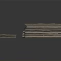 Stacked Papers Of Various Sizes With Textured Surfaces On Black Background