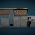 Industrial Equipment With Control Panel Metal Structure And Mechanical Parts