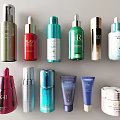 Luxury Perfume And Cosmetics Skincare Bottles With Various Colorful Sleek Designs