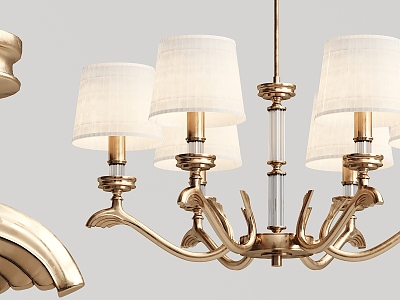 European-style chandelier gold multi-head chandelier model