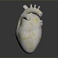 Marble Heart Modern Heart 3d model