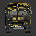 Airport Bus Modern Bus Metro Bus Mini Bus 3d model