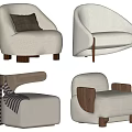 Silent Wind Single Sofa 3d model
