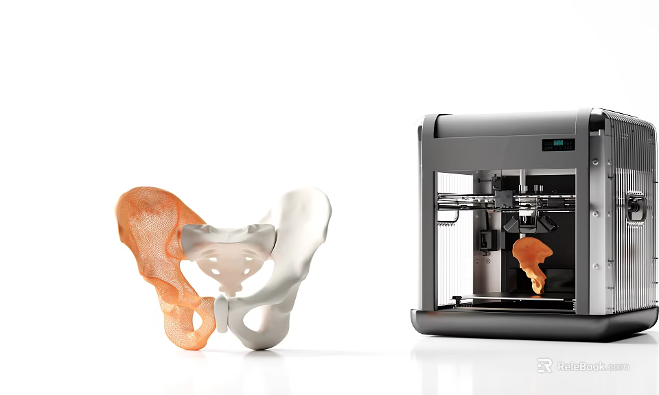 Advanced Medical Device 3D Printer for Precision Orthopedic Bone Model Manufacturing 3d model 