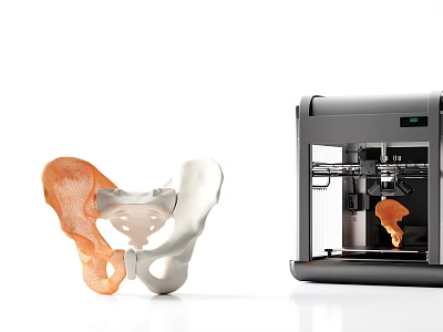 Advanced Medical Device 3D Printer for Precision Orthopedic Bone Model Manufacturing 3d model