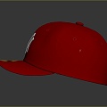 Hat Red Hat Cap PBR 3d model