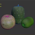 Fresh Green Mangoes On Dark Surface For Fresh Food Display And Photography