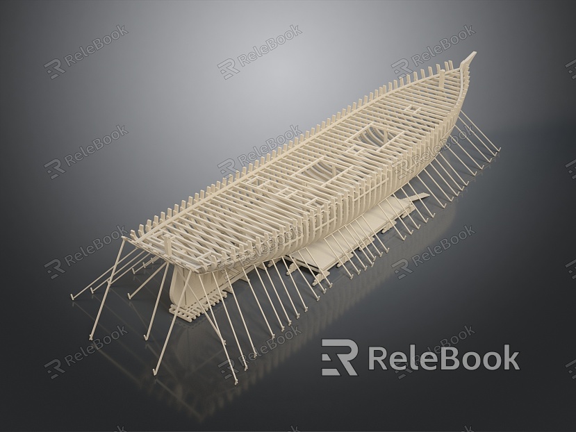 modern ship hull model