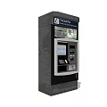 Public Automated Ticket Machine For Convenient Self Service Ticket Purchasing 3d model