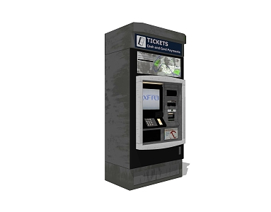 modern cash machine 3d model