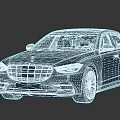 Elegant Modern Black Sedan Car With Streamlined Exterior And Distinctive Grille Design