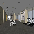 Modern Fitness Gym Interior With Treadmills Exercise Equipment Large Windows And Herringbone Flooring