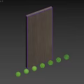 Assorted Colored Panel Components With Wood And Metal Textures For Interior Use