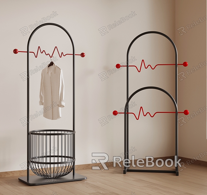 Clothes rack drying rack model