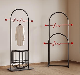 Clothes rack drying rack 3d model