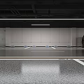 Modern Bright Spacious Parking Lot With Section A Columns Marked Floors And Parked Cars