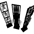 Modern Floor Lamp Designs With Various Structural Styles And Black Frames