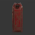 Red Plastic Fuel Can Storage Container With Handle For Household Liquid Use 3d model