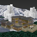 New Chinese Homestay Building Rural House Rural Building West Sichuan Building Self-built House 3d model