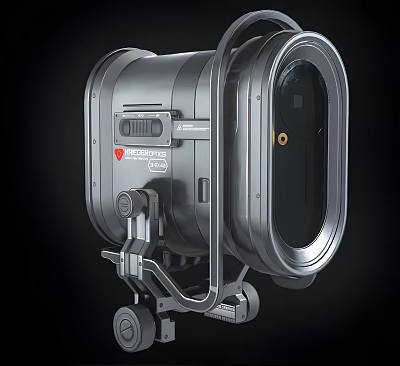 Tactical Heavy Duty Weapon With Metallic Circular Front Handles Control Panel And DEEP PRO Label 3d model