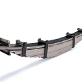 Industrial Metal Mechanical Structure With Segmented Plates And Connecting Brackets