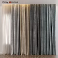 Elegant Curtains In Multiple Shades With Soft Drapes And Textured Design