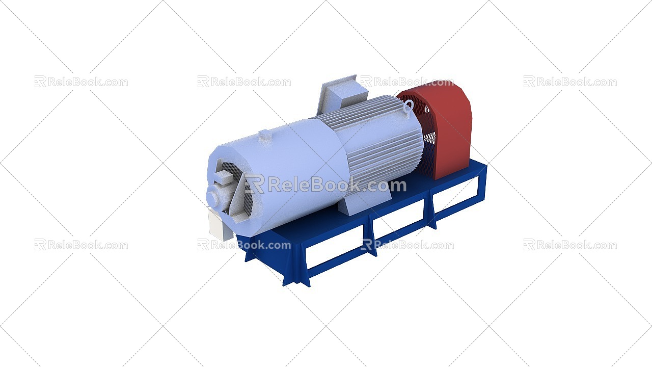 motor l top roller motor l industrial equipment 3d model