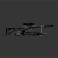 Modern sniper rifle bullet sight sniper rifle 3d model