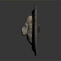 Medieval Shield Ancient Shield Defensive Weapon Ancient Shield Iron Shield Protective Shield Wooden Shield 3d model