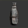 Vintage Water Bottle With Leather Strap And Antique Design For Daily Use