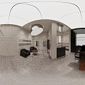 Stylish Modern Clothing Store Interior Design With Starry Ceiling Display Mannequins And Spacious Lounge Areas