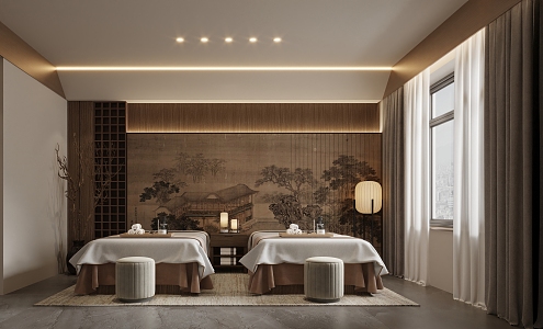 Massage spa leisure club 3d model