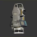 High Precision Total Station Surveying Instrument With Digital Display And Controls 3d model