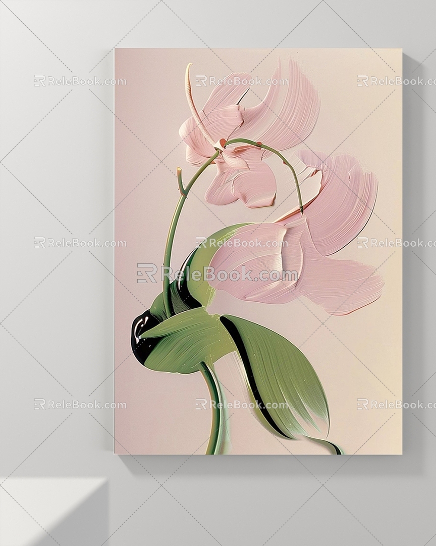 Decorative Painting Figure Painting Landscape Painting Abstract Painting Plant Painting 3d model