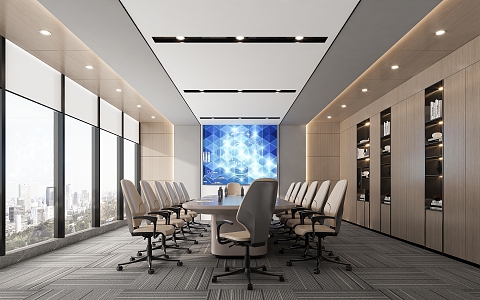 Modern Conference Room 3d model