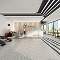 Modern gym changed out 3d model