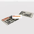 Vintage Books And Magazines With Retro Print Design And Bold Headlines