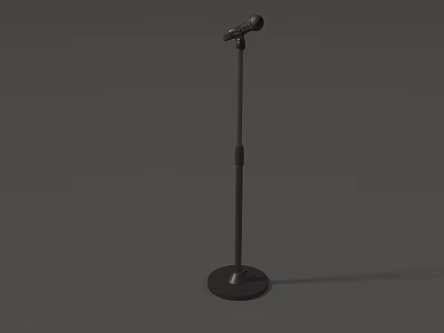 Computer Microphone with Adjustable Stand for Recording and Streaming Use 3d model