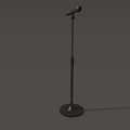 Computer Microphone with Adjustable Stand for Recording and Streaming Use 3d model