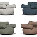 Modern Accent Chair Collection With Multiple Colors Round Base And Plush Design