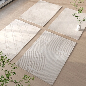 Cream Wind Carpet Blanket 3d model