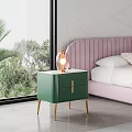 Modern bedside table side table corner table 3d model