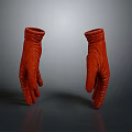 High Quality Red Leather Gloves Warm Fashionable Winter Accessories For Daily Use