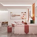 Luxury SPA Salon Interior With Comfortable Beds And Elegant Decor 3d model