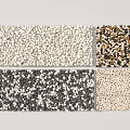 Stone And Wood Material Samples With Various Colored Natural Textures 3d model