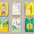 Various Rice And Flour Packages Including Wuchang Long Grain And Pearl Types
