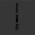 Tactical Military Assault Rifle with Blue Lens Scope and Detailed Mechanical Design for Combat Use