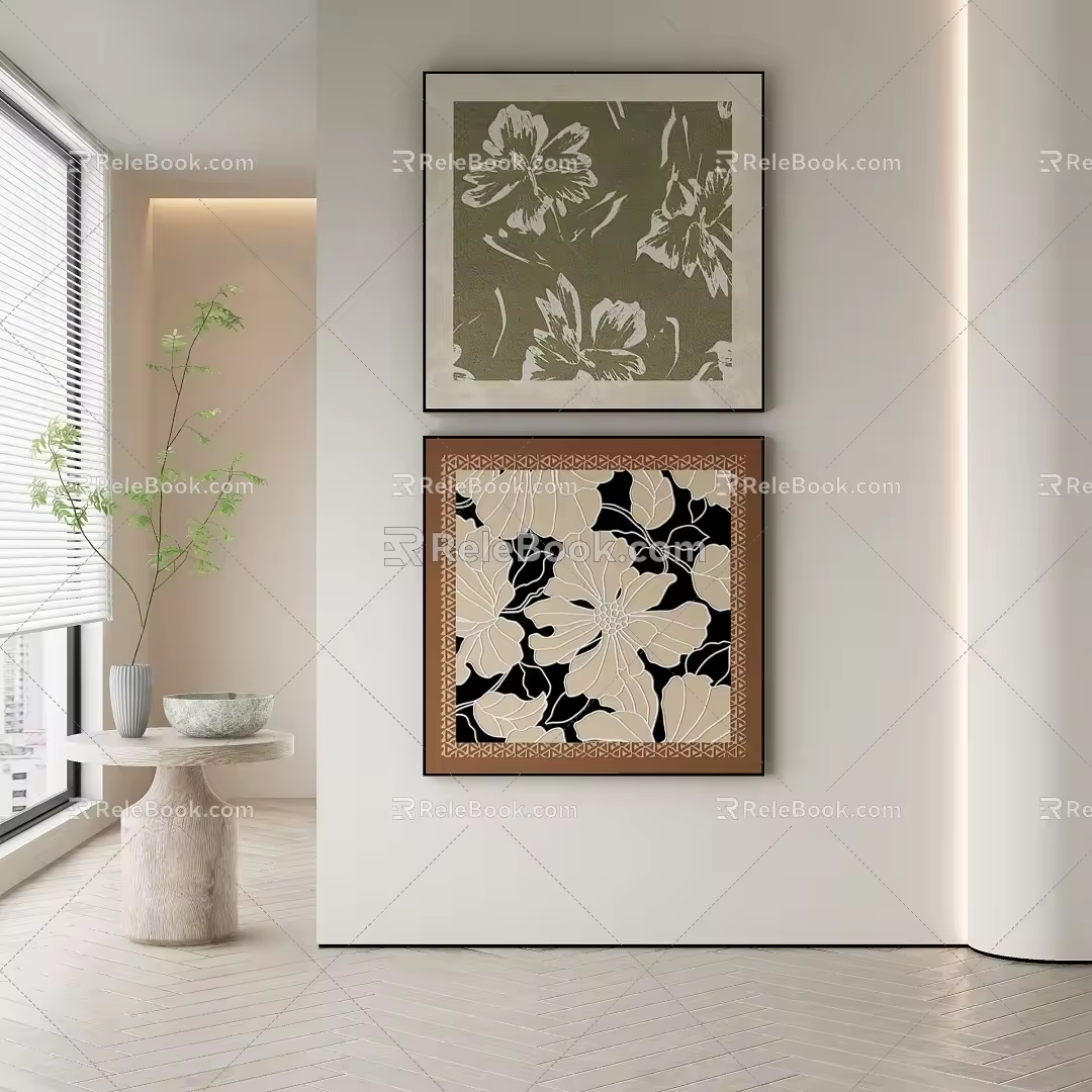 modern decorative painting 3d model