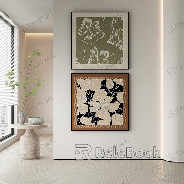 modern decorative painting model