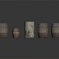 Household Wooden Barrels in Various Sizes with Rustic Design for Home Use
